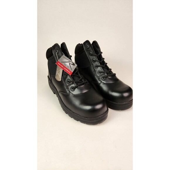 Black Forced Entry Boots Leather Tactical Public Safety Comfort Low Work Boot 6" - Picture 2 of 7